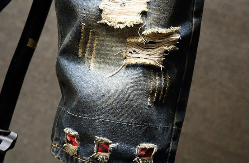 Летние Новые Брендовые мужские прямые джинсовые винтажные шорты до колена в стиле панк, модные повседневные мужские джинсовые шорты, большие размеры 28-40