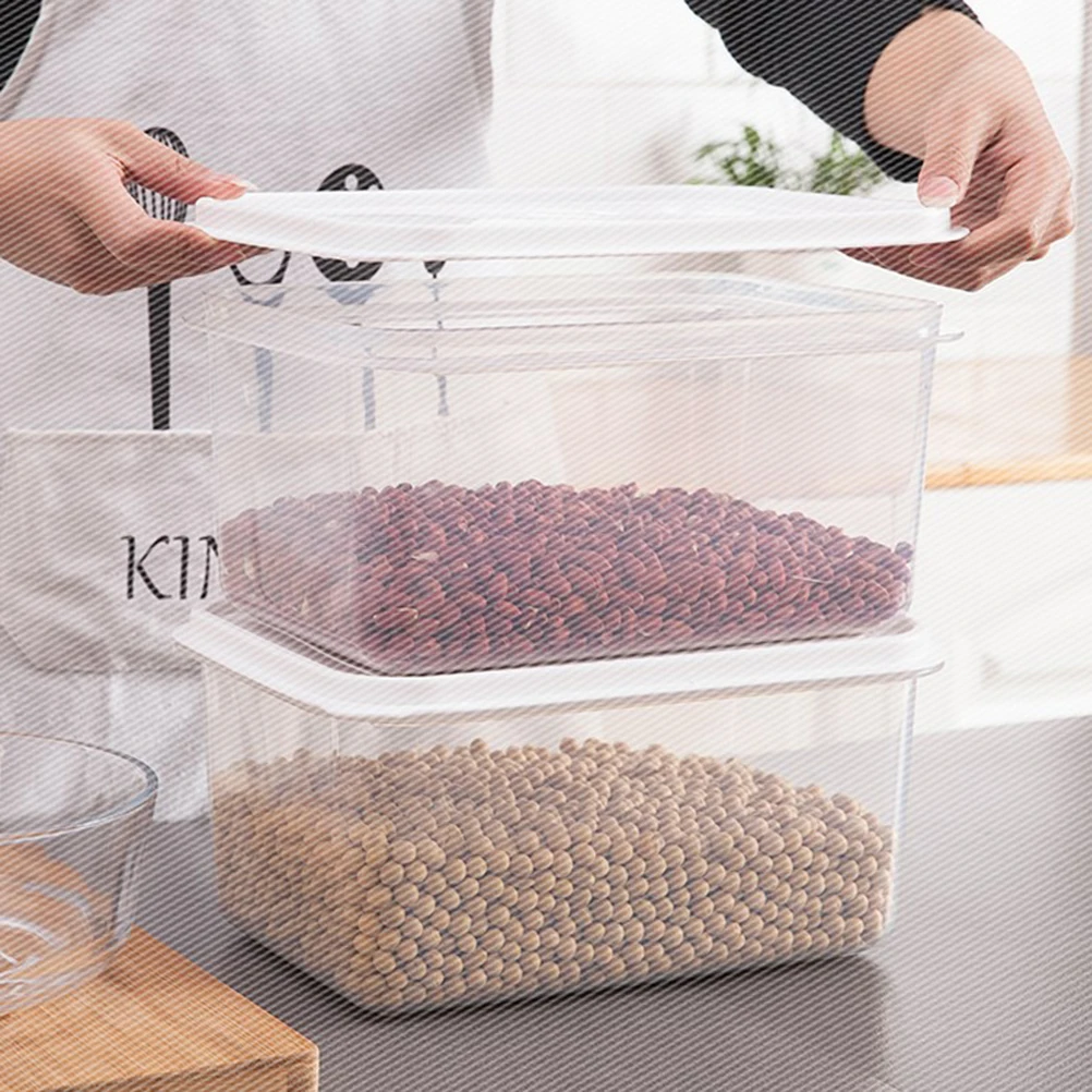 Кухонный герметичный ящик для хранения пластиковый холодильник контейнер для еды Crisper емкость для риса для закусок фрукты овощи