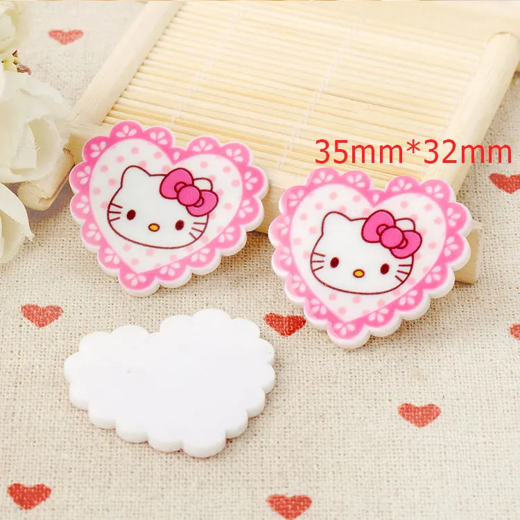 

10pcs/lot DIY resin cabochons accessories flat back resin planar cat