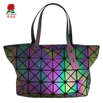 

111318 new hot women handbag female geometry zipper large tote bag lady single shoulder bag