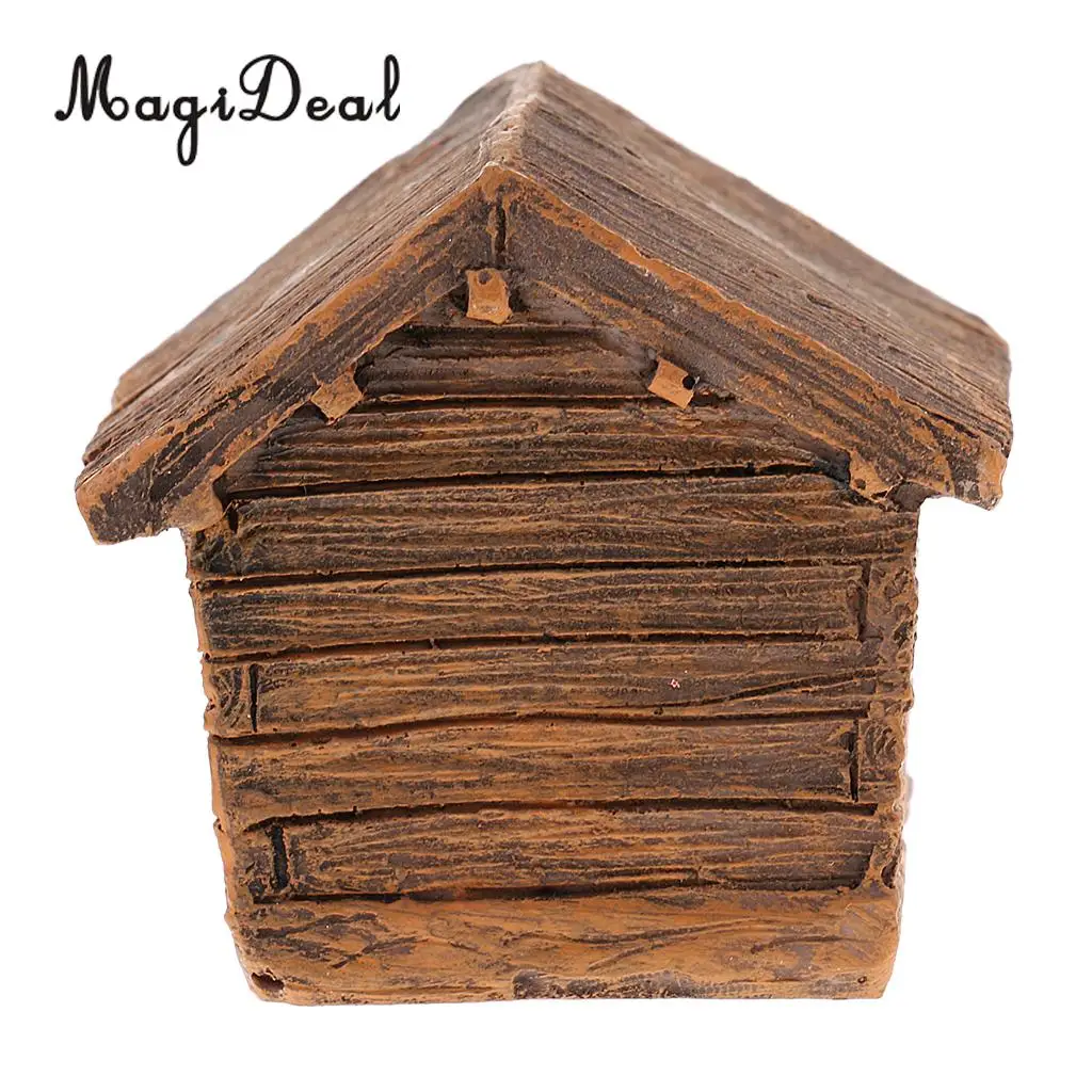 Ancient Building Architecture Figurine Model Mini House Farmhouse Minature Resin Diorama Accessory for Sand Table Decor Toy