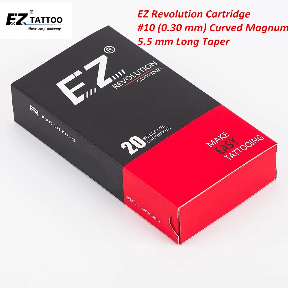 

RC1027M1C-1 EZ Revolution Cartridge Needles Curved Magnum Tattoo Needles for Cartridge System Tattoo Machine & Grips 20 pcs/Box