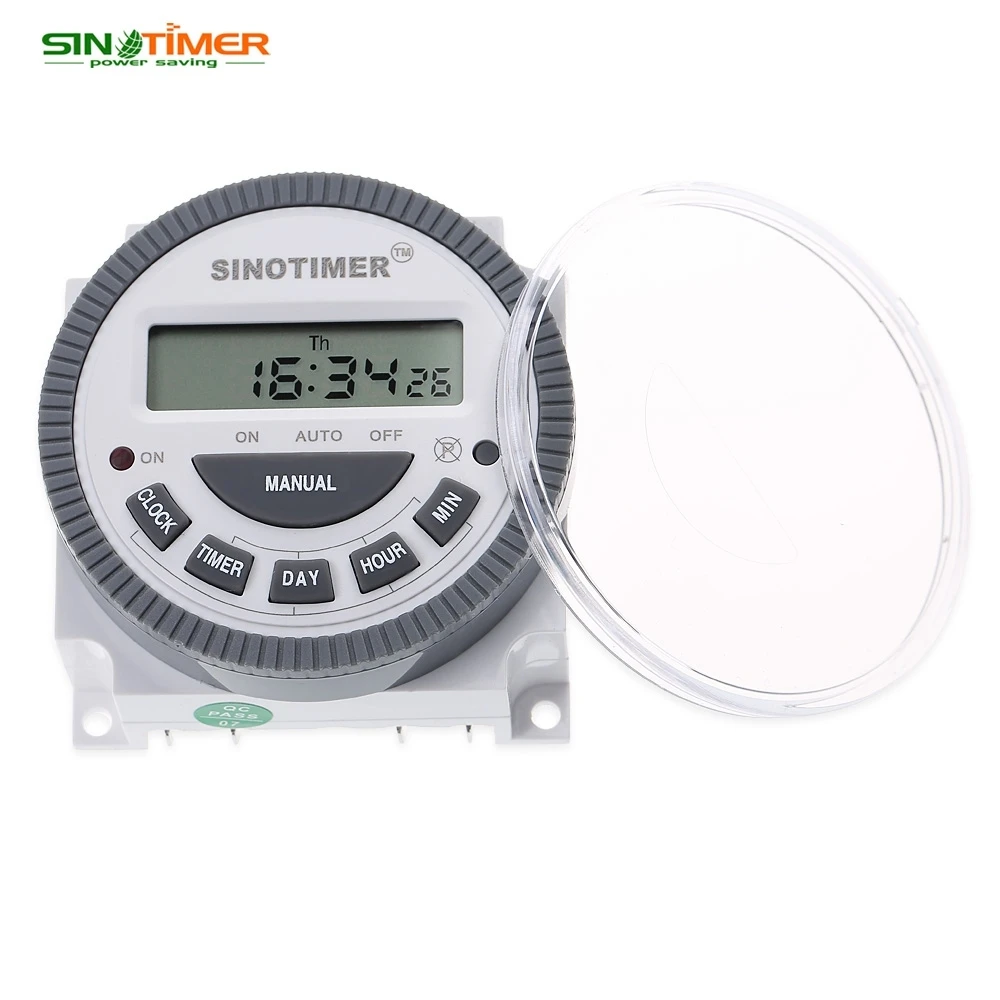 

SINOTIMER 16A 110V / 220V AC Digital LCD Power Timer Programmable Time Switch Relay with UL listed relay 16A easy wiring