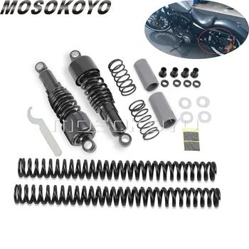 オートバイクローム後部下降 Slammer キットハーレースポーツスター Xl 用 883 1200 2004-2017