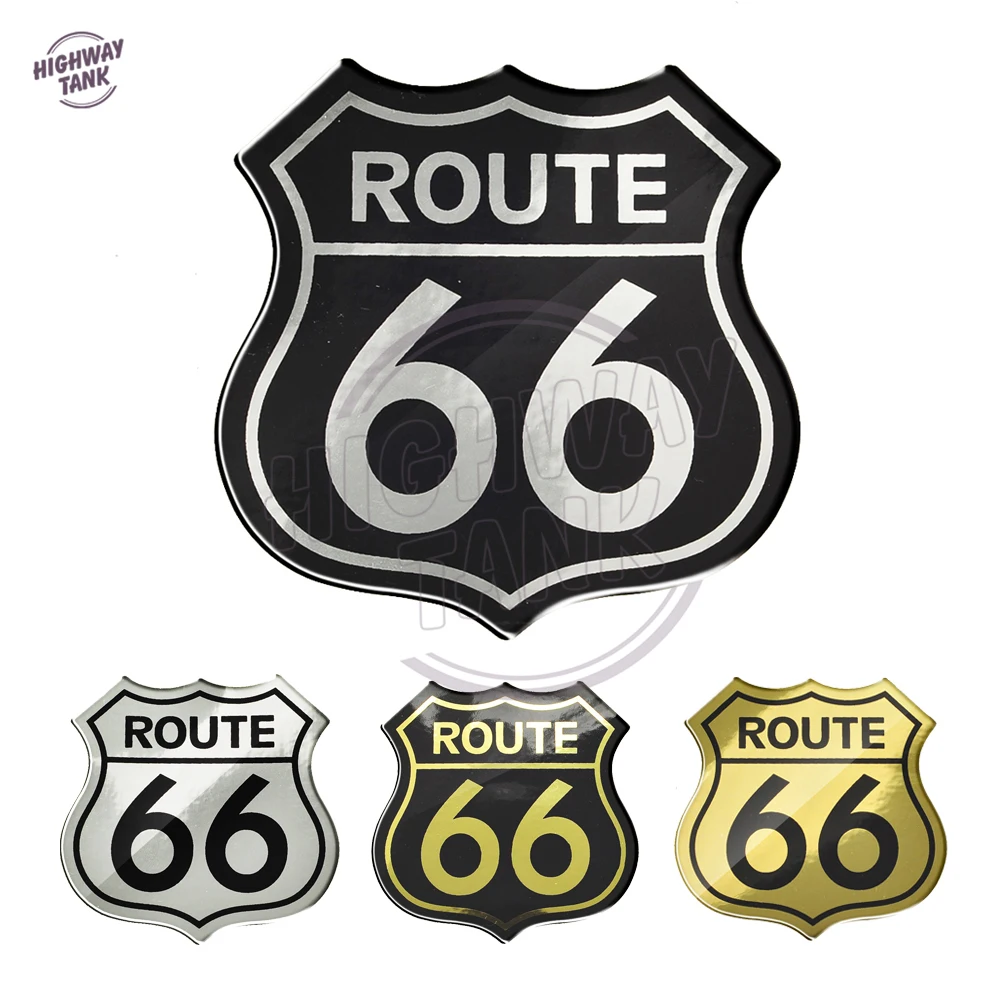 3D Motorcycle Decal Stickers America US The Historic Route 66 Sticker Case for Harley Yamaha Honda Suzuki Kawasaki BMW motorcycle sticker decals