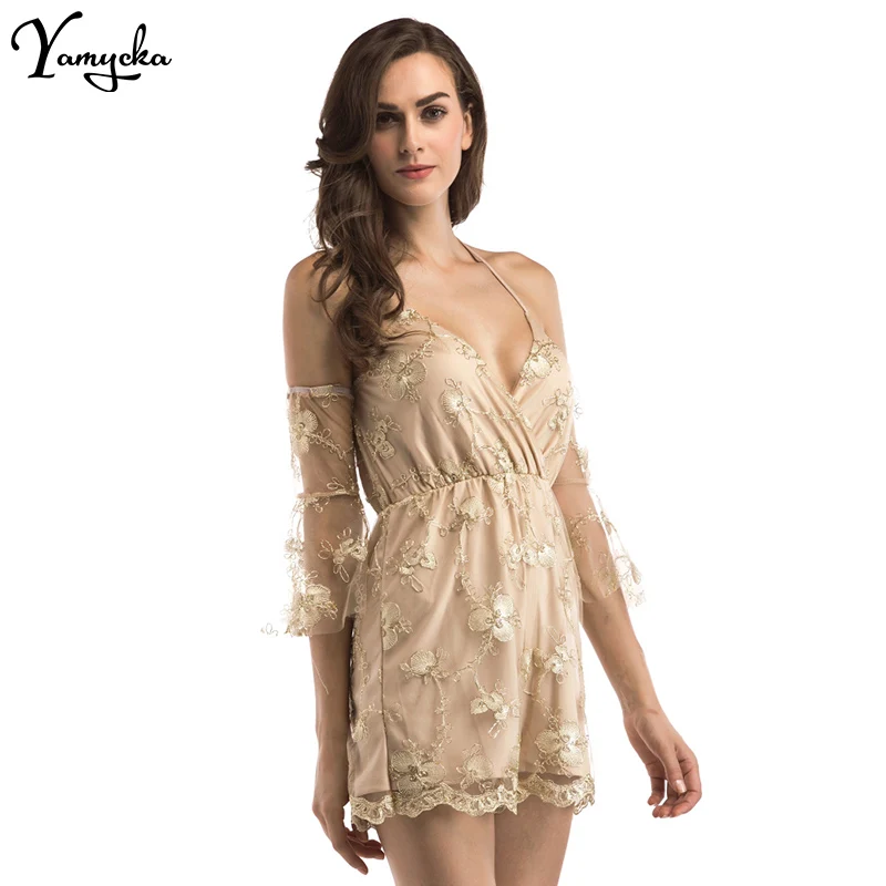 2018 Sexy Off The Shoulder Women Jumpsuit Romper Short Playsuits Lace Up Backless Summer Beach Club Party Bodysuit Overalls