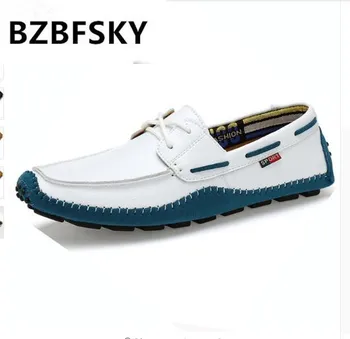 

Big Size High Quality Genuine Leather Men Casual Shoes Soft Moccasins Fashion Brand Men Flats Comfy Driving Boat Shoes 38-47