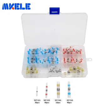 

120pcs/Box Female Male Insulated Spade Joint Crimp Terminal Heat Shrink Solder Sleeve GP-H012 Assorted Insulated Electrical