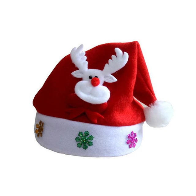 Infant Newborn Baby Hat Xmas Warm Christmas Costume Party Boy Cap Santa