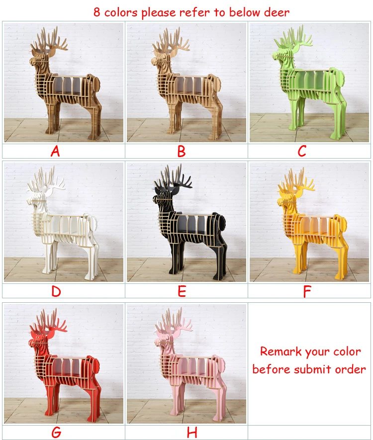 130*150*47cm Wooden Deer Table Teapoy End Table For Art Home Office Bar Decoration Christmas Elk Table Large Bookshelf TM008M 130*150*47cm Wooden Deer Table Teapoy End Table For Art Home Office Bar Decoration Christmas Elk Table Large Bookshelf TM008M