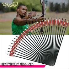 24PCS 17/18/20/22Inch Crossbow Bolt Carbon Arrow with Red White Feather and Detachable Arrow Outdoor Hunting Archery 24PCS 17/18/20/22Inch Crossbow Bolt Carbon Arrow with Red White Feather and Detachable Arrow Outdoor Hunting Archery