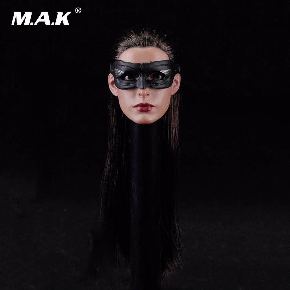 Масштаб 1/6 женская голова резьба Модель Бэтмен Женщина кошка Лепка для 12 дюймов