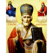 New arrival Religion Icon of St. Nicholas 5D crafts diamond painting cross stitch Diamond embroidery Mosaic for home decoration
