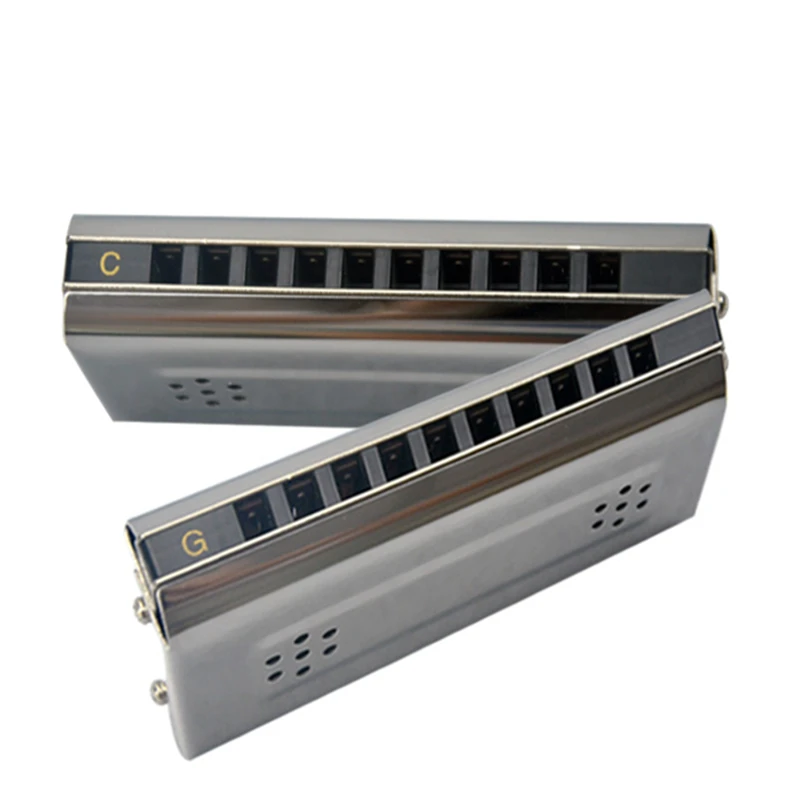 T10 2 Easttop Harmonica 10 диатоническая Губная гармошка с обеих сторон C & G Key Harp музыкальный