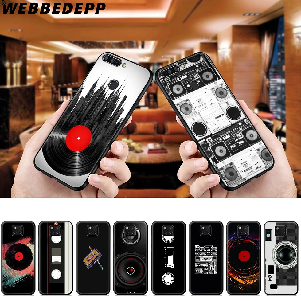 

Cassette Mixtape Music Soft Case for Huawei Mate Honor 20 6A 7A 7C 7X 8 9 9X 10 View 20 10 Lite Pro Mate 30 20 Lite Pro