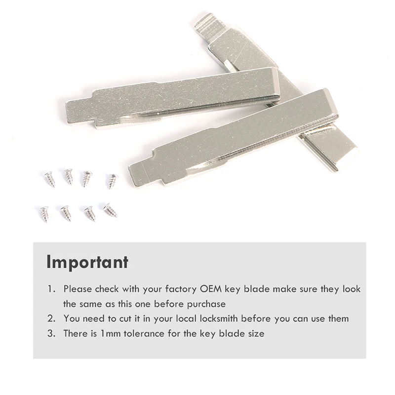 EASYGUARD Uncut car blank key blade No.31 3pcs/pack chromed copper