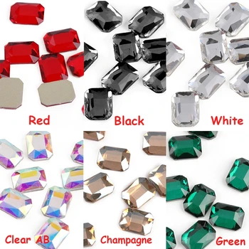 

Hot New 1pc Flatback Colorful Stone Nail Rhinestones For Nails Art Decorations Crystal Glass Stone Manicure 3D Shiny Strass Gem