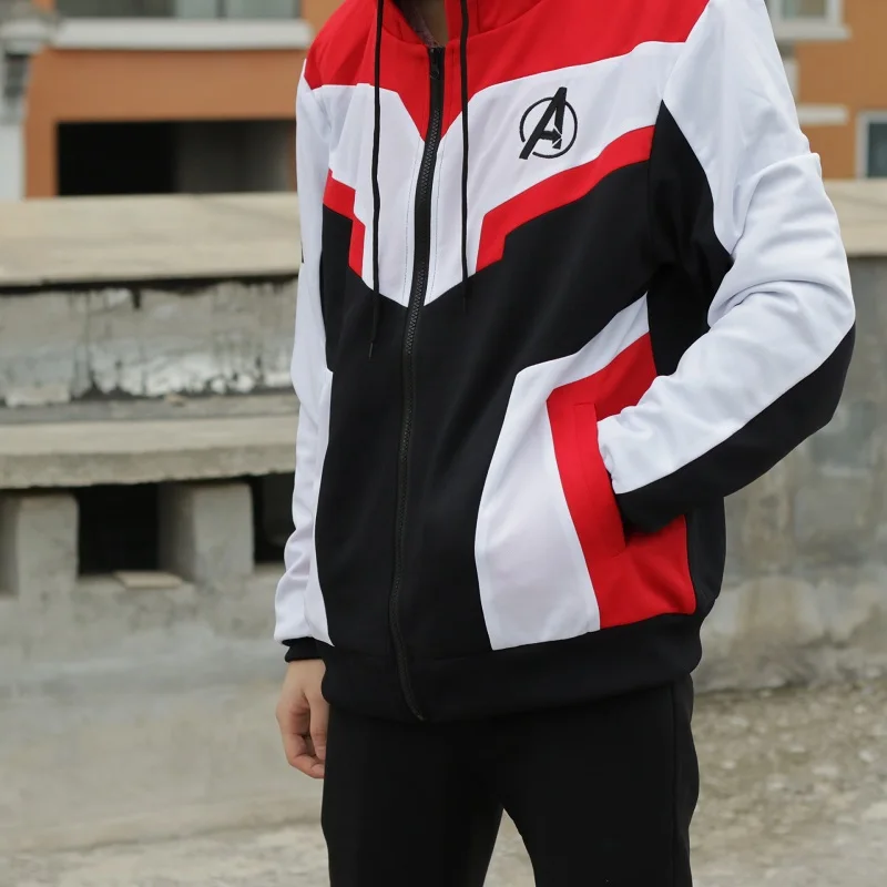 OFFICIAL ORIGINAL Avengers Endgame Quantum Realm Sweatshirt Jacket Advanced Tech Hoodie Cosplay Costumes