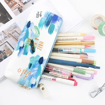 

Kawaii Stationery Sailcloth Floral Pencil Case Large Capacity Pencil Bag School Supplies Cute Pen Box Storage Pouch bd1710022