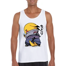 Новые Chudori Пикачу напечатаны мужские модные безрукавки с круглым вырезом без рукавов жилет смешные мужские футболки