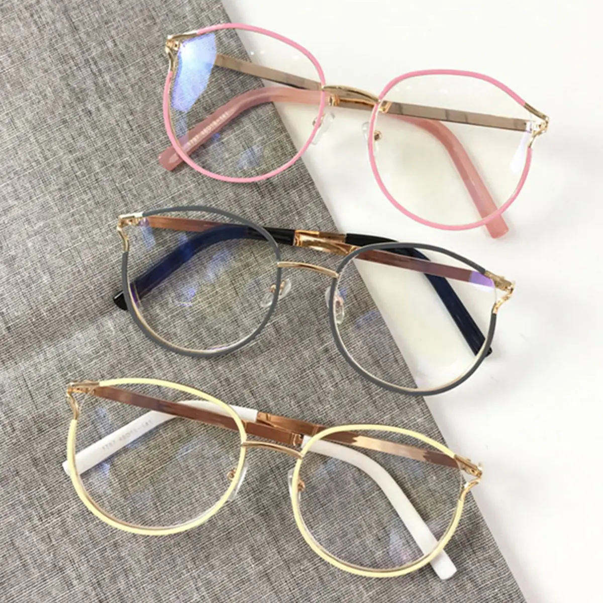 Пикантные женские круглые очки, оправа, модная металлическая оправа для очков, женские и мужские очки с прозрачными линзами, oculos de sol