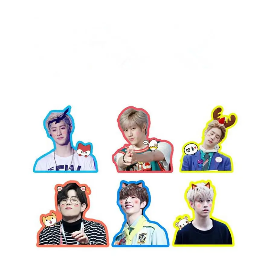 

Kpop GOT7 MARK Cute PVC Photo Sticker for Luggage Notebook Laptop DIY Stickers