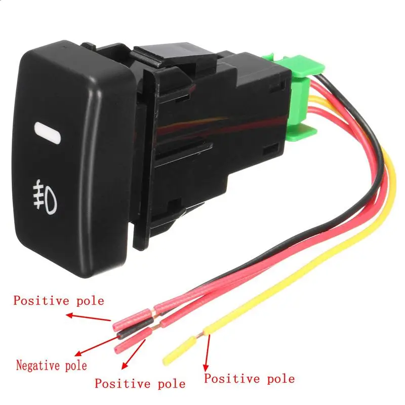 5 Pin светодиодный кнопка для автомобиля противотуманный светильник переключатель провода для Honda/Civic/Accord/CRV Fit