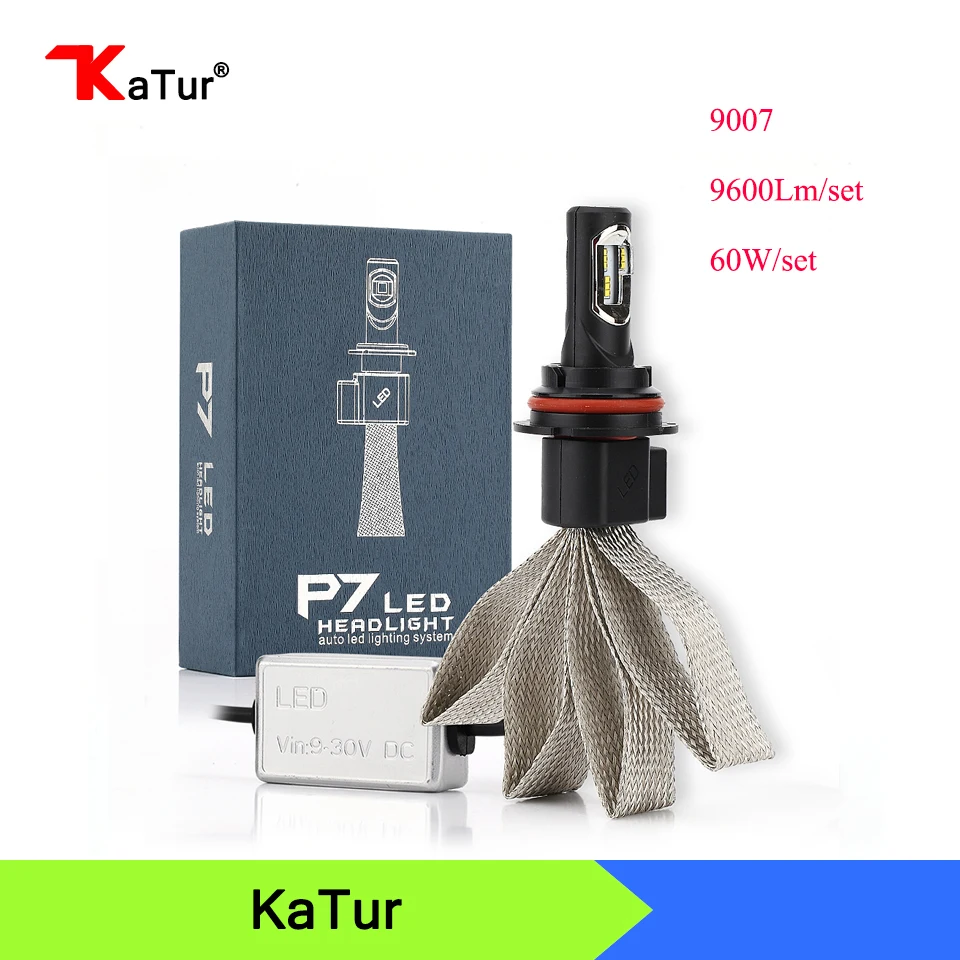 

1pair Car Headlight Kits 9004 9007 LED 60W 4800lm Head Lamps Fog Lights DRL External Light Replacement H4 H13 Led Car Light
