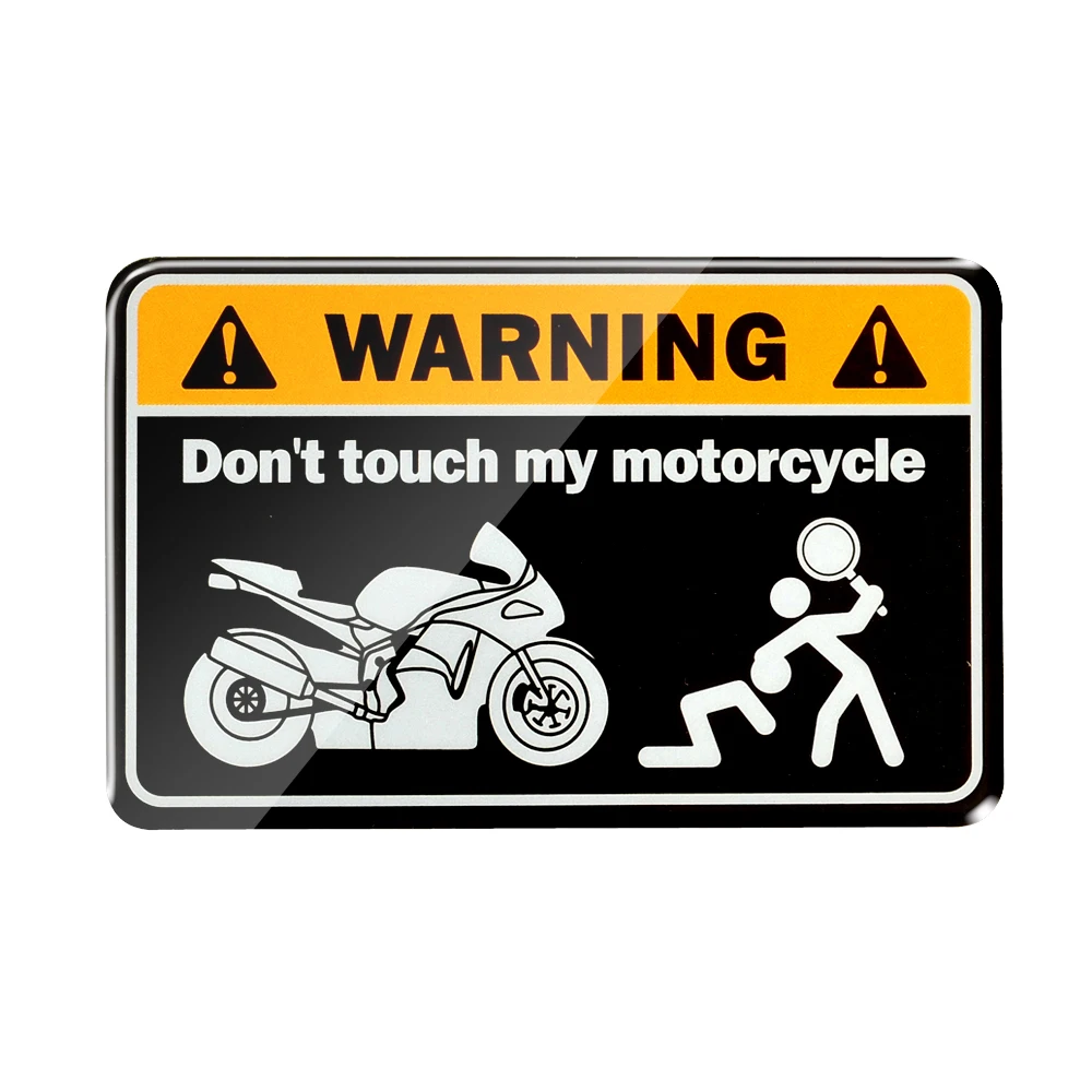 Motorcycle Sticker Dont Touch My Moto Decal Do Not Warning Bike Scooter Vinyl 
