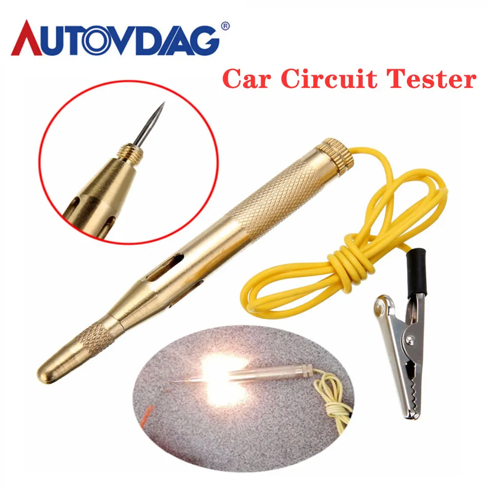 DC6V 24V Car Circuit Tester Probe Light System Test Probe Lamp Auto Light Lamp Voltage Test Pen Detector Copper Diagnostic Tool|Electrical Testers & Test Leads| - AliExpress