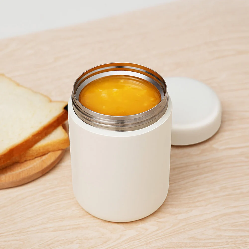 XiaomiPinloVacuumInsulatedStainlessSteelCookingThermosBraisedBeaker550mlPortableLightweightFoodThermos