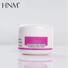 HNM 1 шт. профессиональный дизайн ногтей акриловый порошок кристалл 15 г полимерный порошок прозрачный белый розовый цвет кончики для дизайна ногтей строительный маникюр