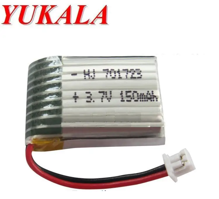 YUKALA 3 7 V 150mAh литий-полимерный аккумулятор для U839 H20 S8 M67 927 RC quadcopter 4 шт | Игрушки и
