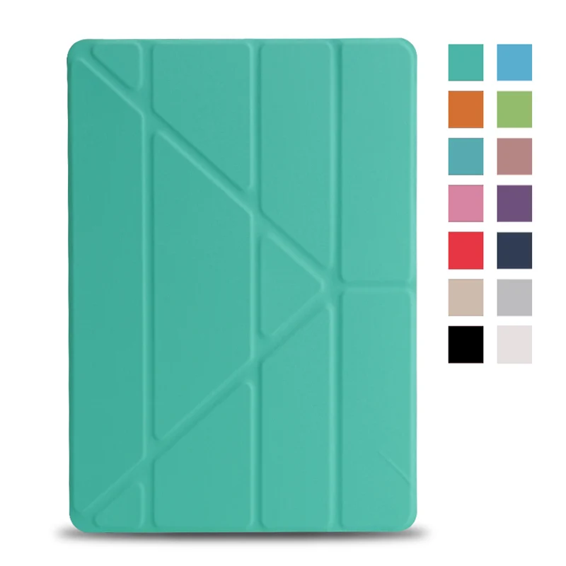 mint green Для Apple iPad Mini 5 Чехол многоразовый из искусственной кожи умный чехол для iPad Mini 4 волшебный Флип Жесткий чехол с подставкой - Цвет: mint green