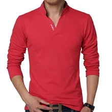 ICPANS однотонная Приталенная футболка с длинным рукавом, мужская хлопковая белая футболка с v-образным вырезом, Мужская футболка, повседневные футболки, модные футболки размера плюс 4XL 5XL