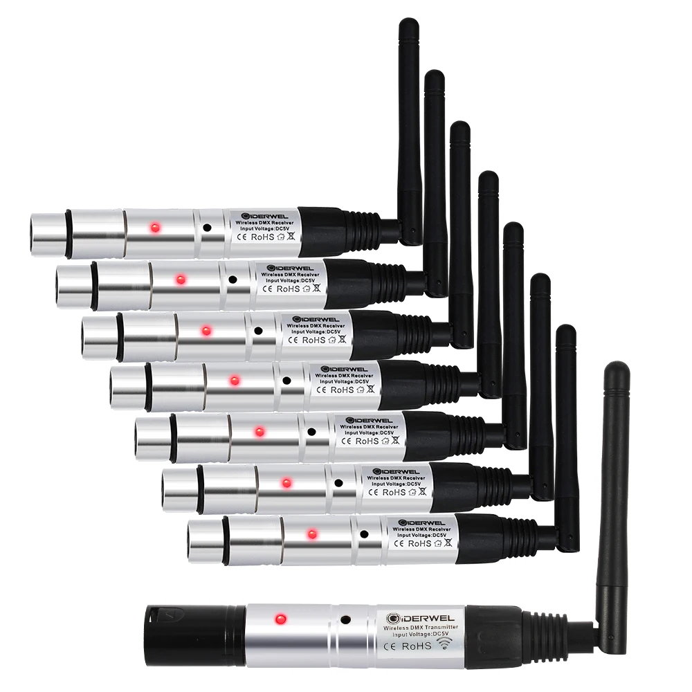 

dmx light Wireless dmx512 transmitter receiver effect 2.4GISM Communication Distance 500m Receiver For Music Club DJ Disco Party