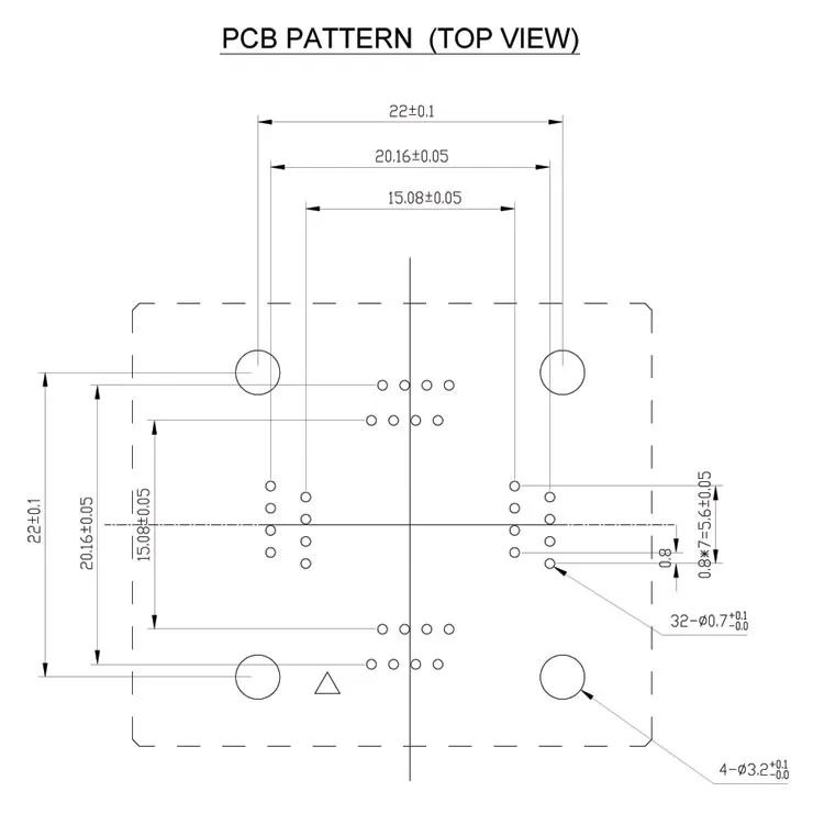 QFP32-0.8-PCB-PATTERN