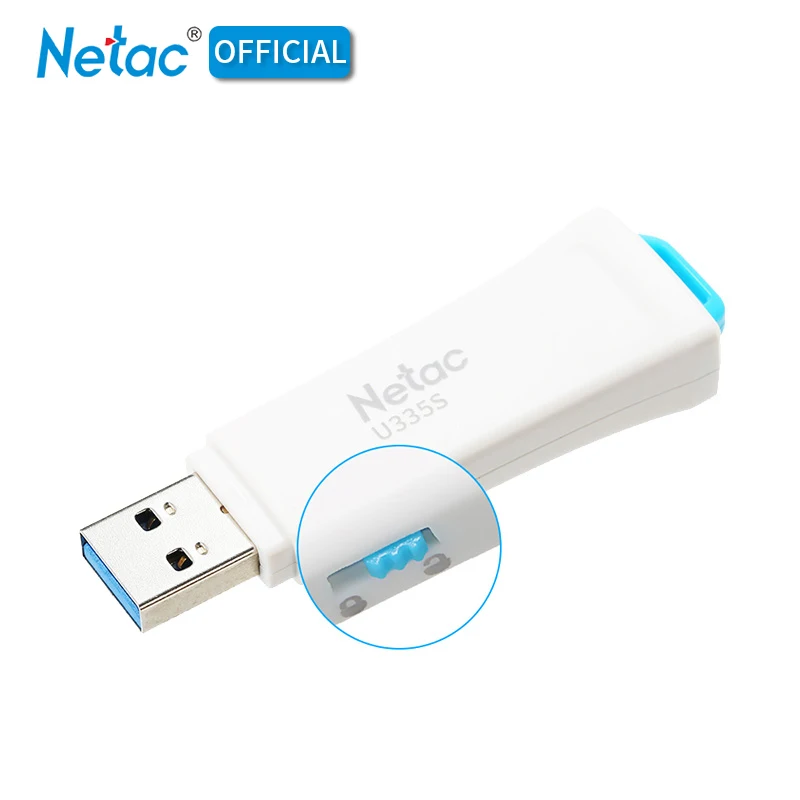 

Netac U335S USB 3.0 Write Protected Flash Drive White 16GB 32GB 64GB USB3.0 Flash Disk Encrypted 16 32 64 GB Pendrive U Stick