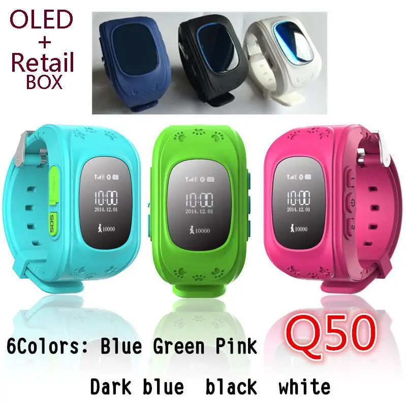 

Biidi Q50 GPS Tracker Watch For Kids SOS Emergency Anti Lost GSM Smart Mobile Phone App Bracelet Wristband Alarm for Android iOS