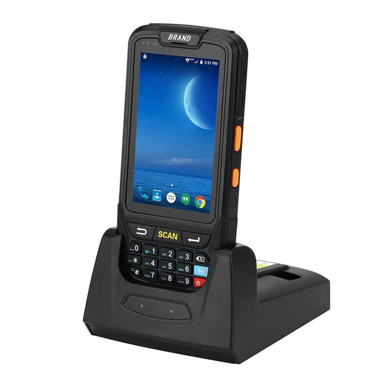 

ISSYZONEPOS Rugged Industrial Handheld PDA Android 7.0 Wireless Barcode Scanner 2D Scanner Printer Shockproof 16G POS Terminal
