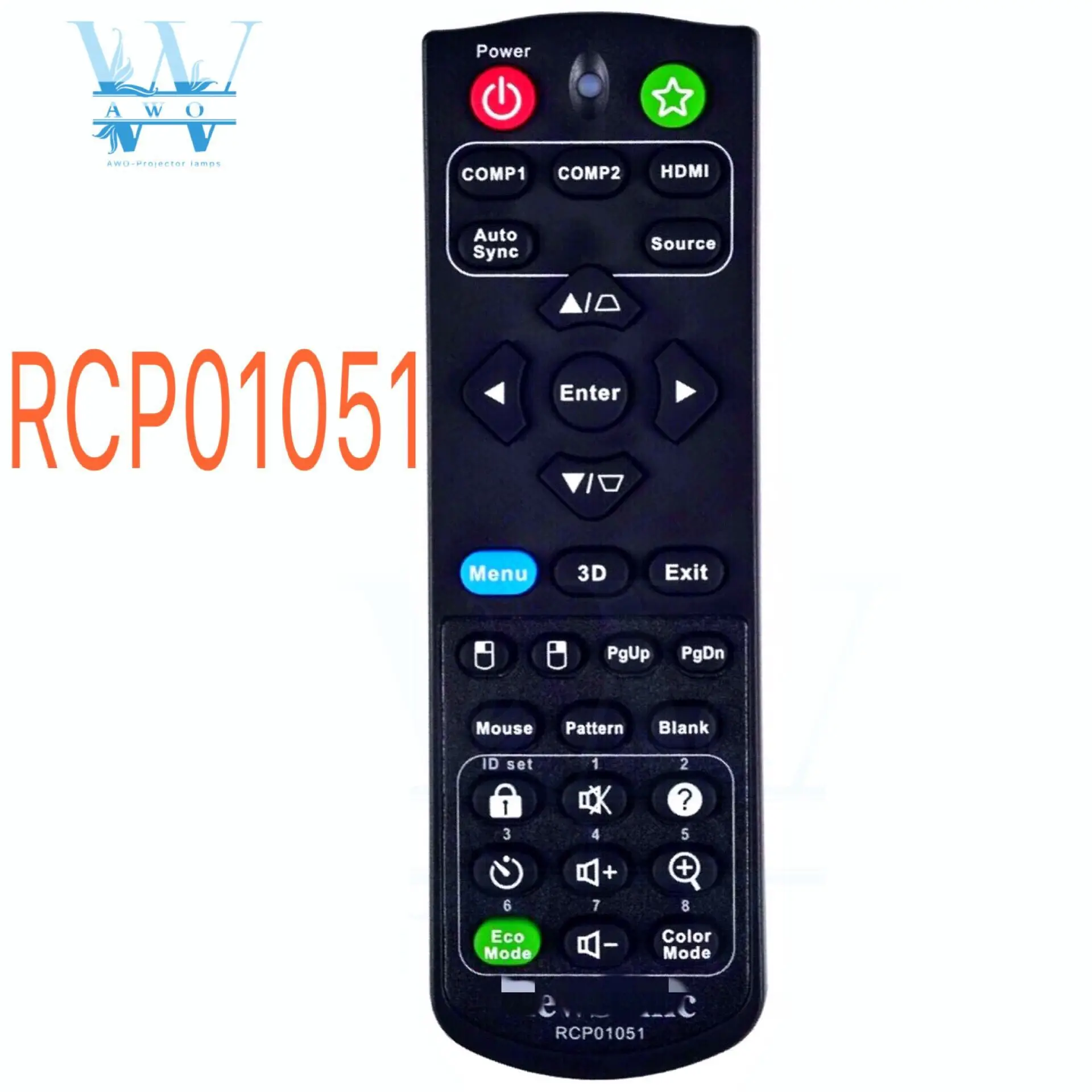 AWO новый оригинальный RCP01051 для проектора Viewsonic пульт дистанционного управления
