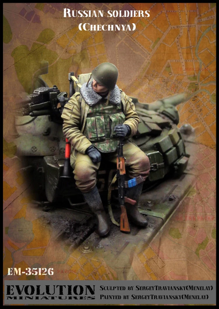 1/35 российский солдат (Chechnya ) из смолы GK военная тема Второй мировой войны