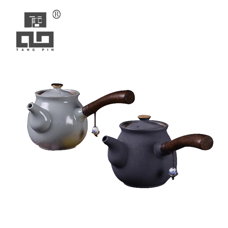 

TANGPIN ceramic kyusu teapot vintage side handle tea pot drinkware 200ml
