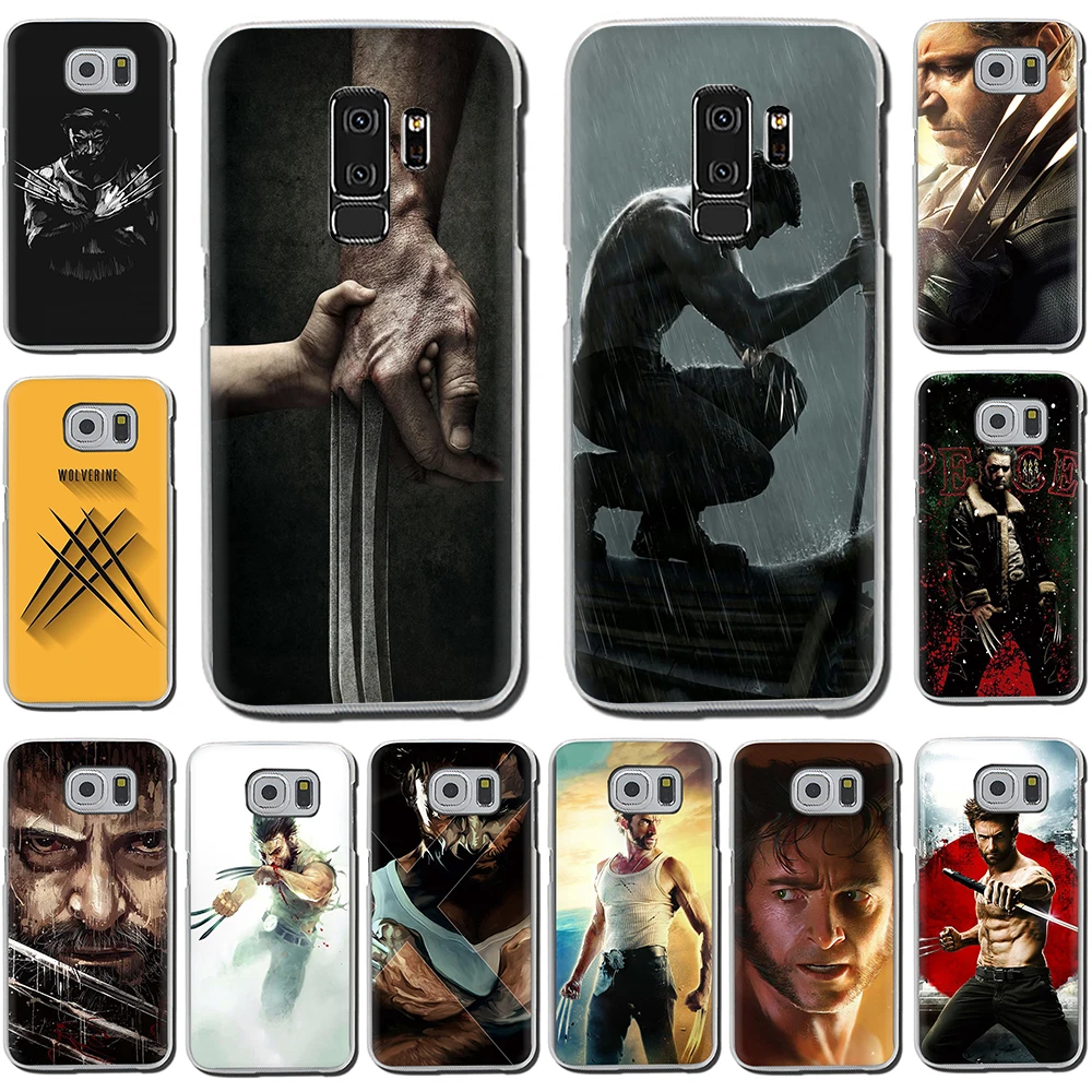 

Marvel Hero Wolverine Hard phone cover case for Samsung Galaxy S6 7 Edge S8 9 10 Plus Note8 9 M10 20 30