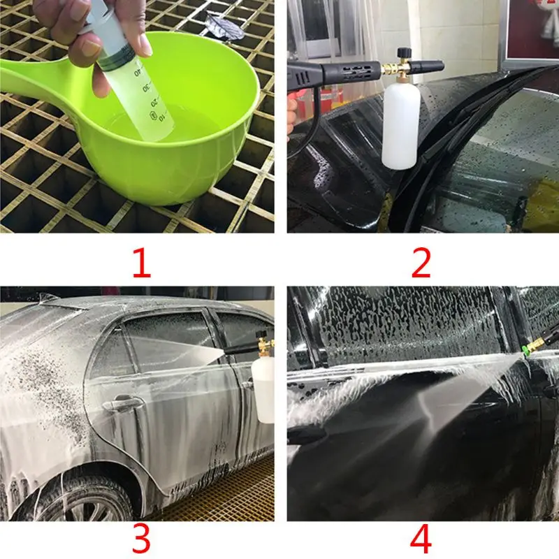 Автомобильная пенообразователь бутылка для мойки 1/4 &quot пенная насадка пистолет