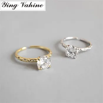 

ying Vahine 925 Silver Jewelry Zircon Rings for Women bague femme argent 925
