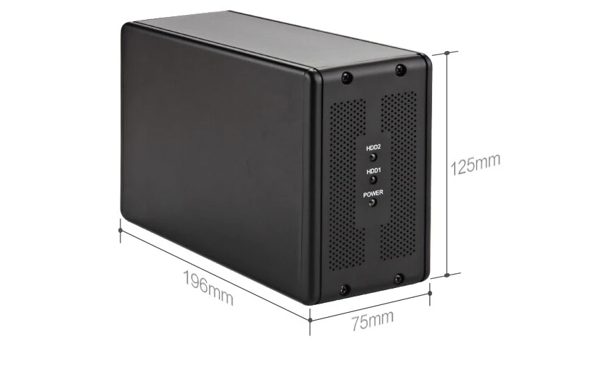 Beste Acasis DT 3608 Desktop 3.5 Inch Dual Port Sata Seriële Poort USB3.0 Mobiele Harde Disk Array Doos Raid harde Schijf Doos