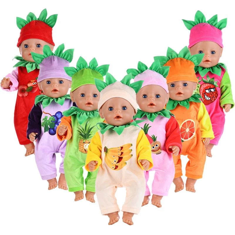 

New Dolls Outfit For 43cm Doll Cute Jumpers Rompers 17 Inch Doll Clothes
