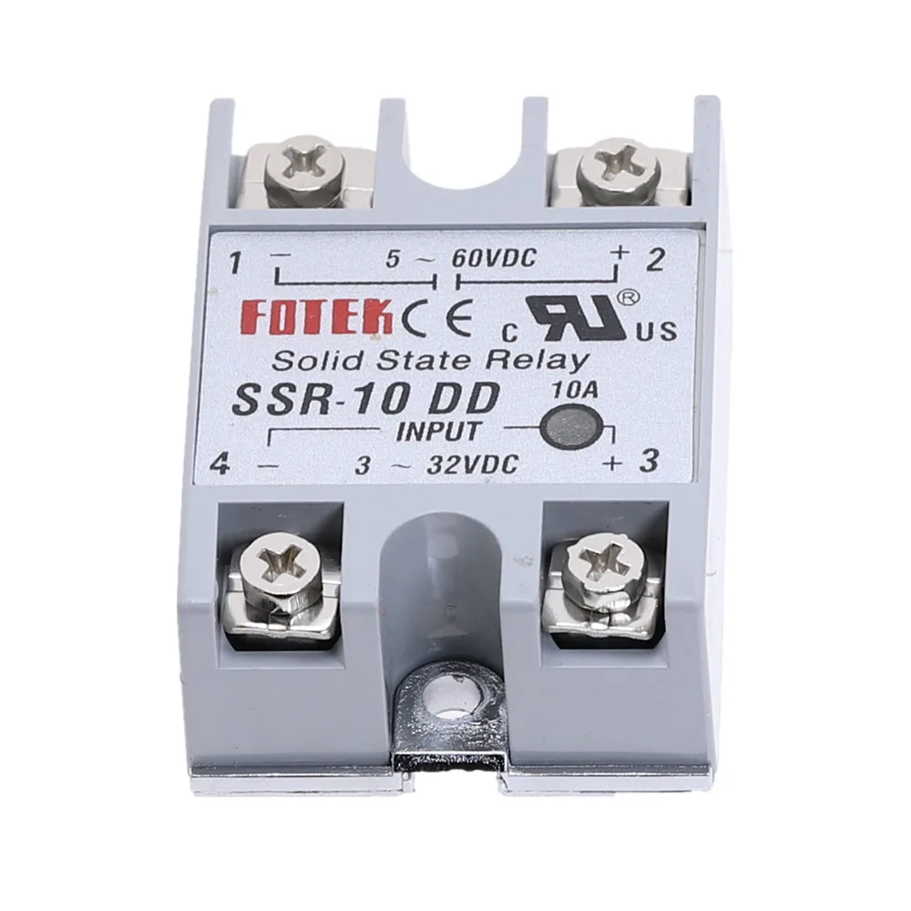 Solid State Relay SSR-10DD 10A//5-60VDC 3-32VDC