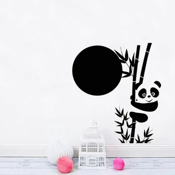 

Large Panda Bamboo Vinyl Wall Sticker For Kids Rooms Cute Animal Asian Stickers Unique Nursery Decor Wall Decal Mural Art LC082